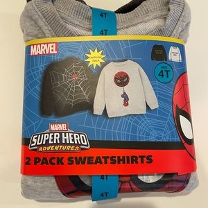 MARVEL SPIDER-MAN 2 pack sweatshirts